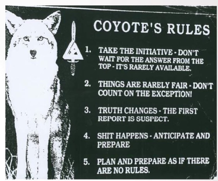 Coyote's Rules